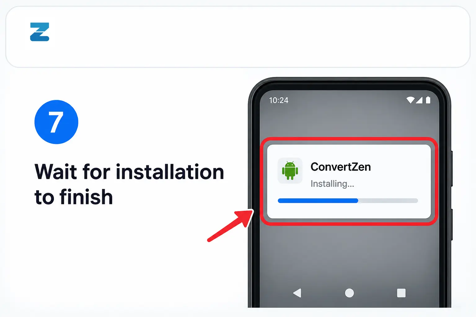 ConvertZen Android installation step 7