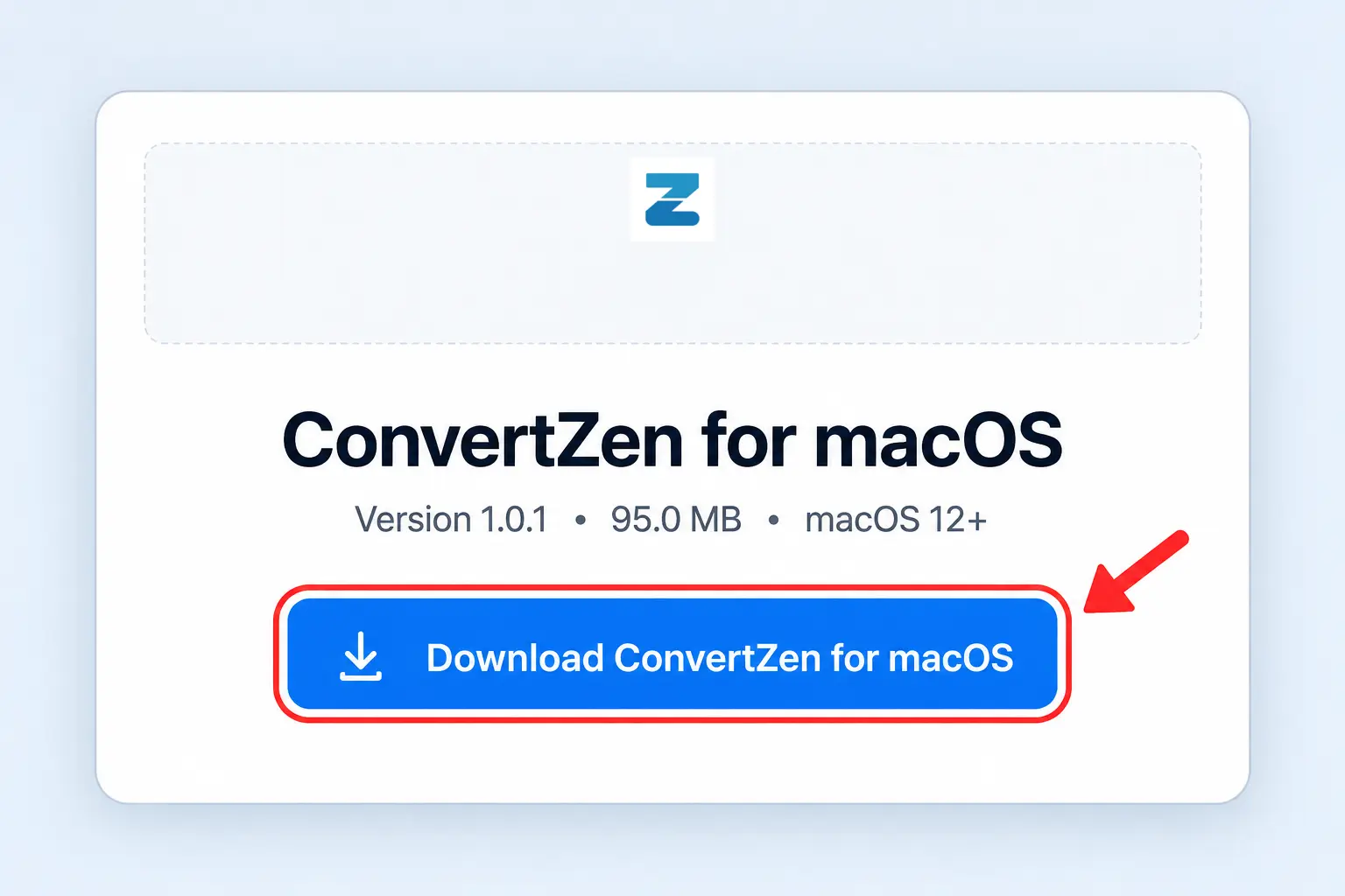 ConvertZen macOS installation step 1